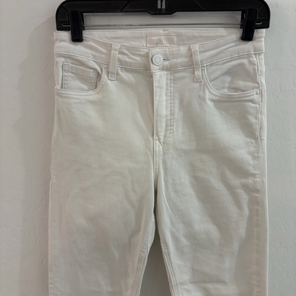 Kut From The Kloth Kelsey Fab Ab Ankle Flare High Rise Raw Hem Jeans Size 0 - Picture 5 of 10